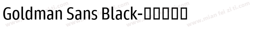 Goldman Sans Black字体转换